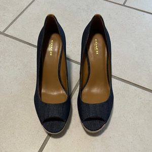 Coach Denim Wedge